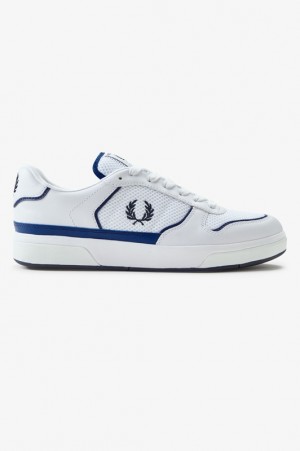 Fred Perry B300 Men's Sneakers White | JWB-648071