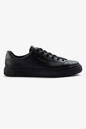 Fred Perry B71 Men's Sneakers Black | XUE-578041