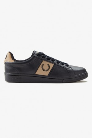 Fred Perry B721 Men's Sneakers Black | FWN-534169