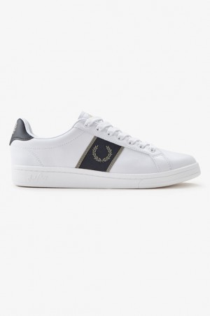 Fred Perry B721 Men's Sneakers White | BZM-467091