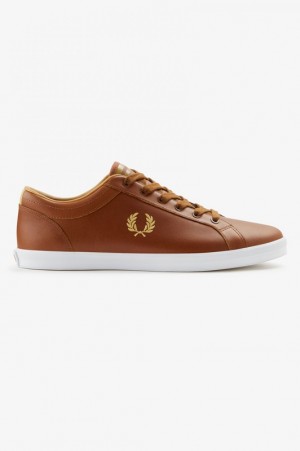 Fred Perry Baseline Men's Sneakers Brown | OEK-815093