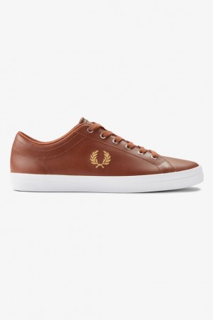 Fred Perry Baseline Men's Sneakers Brown | VDG-750392