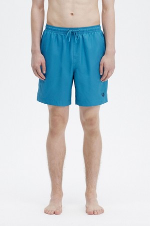 Fred Perry Classic Men's Shorts Blue | MGS-972846