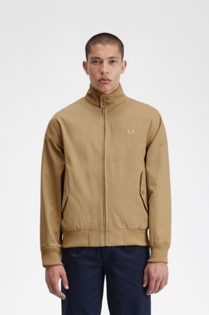 Fred Perry Corduroy Harrington Men's Jackets Grey | XMR-073812