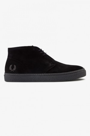 Fred Perry Hawley Men's Sneakers Black | ONA-407236