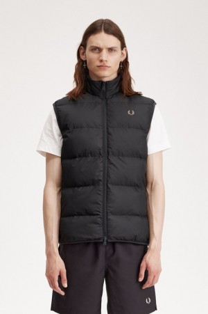 Fred Perry Insulated Gilet Men's Jackets Grey | TJF-256974