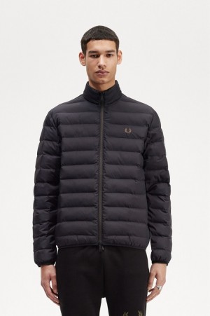 Fred Perry Insulated Men's Jackets Black | CXA-453096