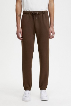 Fred Perry Loopback Men's Sweatpants Brown | MIV-071326