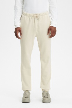 Fred Perry Loopback Men's Sweatpants White | TDJ-627350