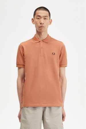 Fred Perry The Fred Perry Men's Polo Shirts Orange | DPO-153827