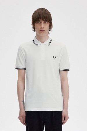 Fred Perry The Fred Perry Men's Polo Shirts White | TMP-827394