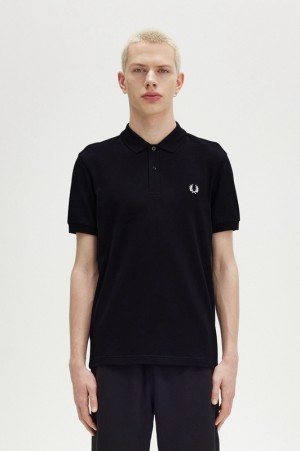 Fred Perry The Fred Perry Men's Polo Shirts Black | ZRX-769480