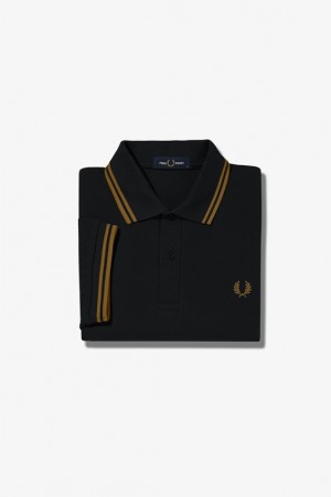 Fred Perry The Fred Perry Men's Polo Shirts Black | XOK-034867