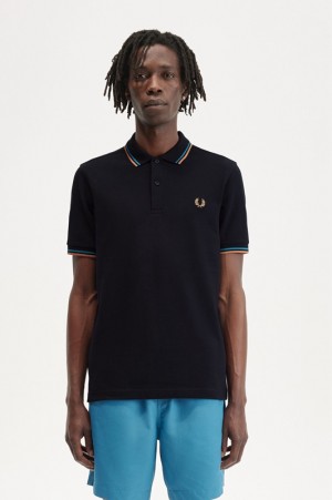 Fred Perry The Fred Perry Men's Polo Shirts Black | LPJ-632018