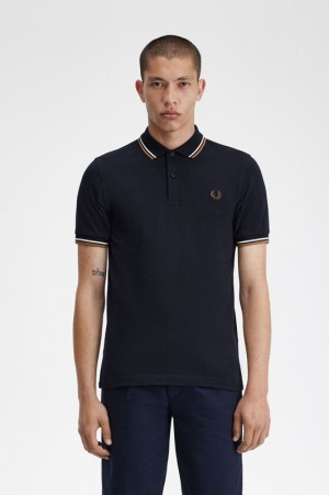 Fred Perry The Fred Perry Men's Polo Shirts Navy | WTY-492675