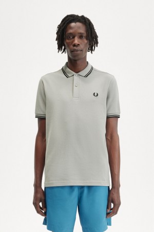 Fred Perry The Fred Perry Men's Polo Shirts Black | LOC-794603