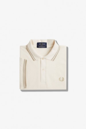 Fred Perry The Fred Perry Men's Shirts Beige | YAV-071925