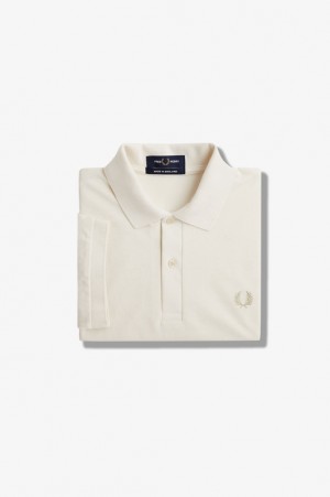 Fred Perry The Fred Perry Men's Shirts Beige | WOT-815027