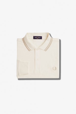 Fred Perry The Fred Perry Men's Shirts Beige | CWM-749281