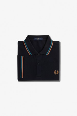 Fred Perry The Fred Perry Men's Shirts Black | HGJ-059742