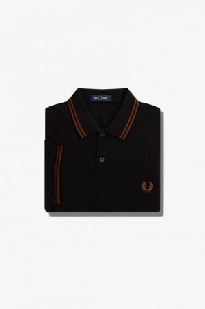 Fred Perry The Fred Perry Men's Shirts Black | XPL-759012