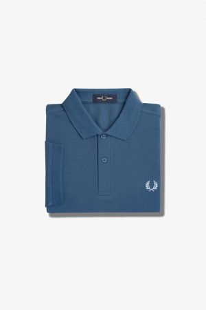 Fred Perry The Fred Perry Men's Shirts Blue | PDQ-278594