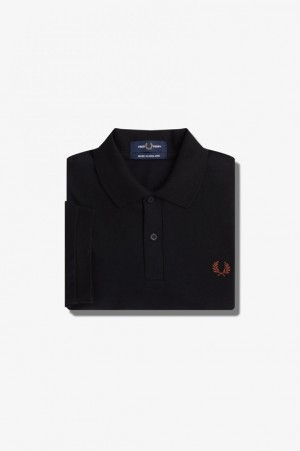 Fred Perry The Fred Perry Men's Shirts Black | IGD-142530