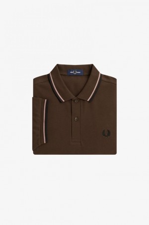 Fred Perry The Fred Perry Men's Shirts Brown | TOP-710465