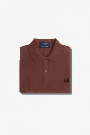 Fred Perry The Fred Perry Men's Shirts Brown | DHY-293576