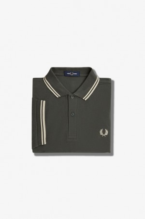 Fred Perry The Fred Perry Men's Shirts Green | SAL-258741