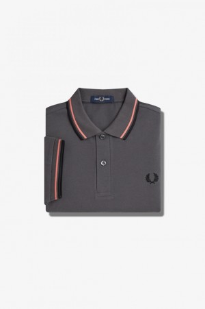 Fred Perry The Fred Perry Men's Shirts Grey | OPZ-210583