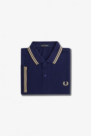 Fred Perry The Fred Perry Men's Shirts Navy | PTZ-647235