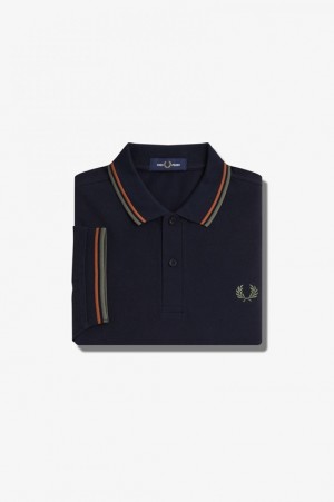 Fred Perry The Fred Perry Men's Shirts Navy | RNO-410329