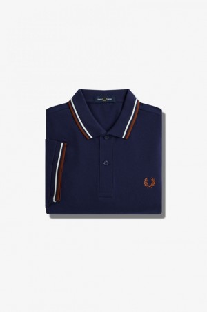 Fred Perry The Fred Perry Men's Shirts Navy | HRZ-218609