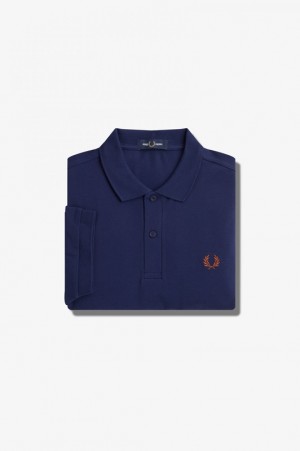 Fred Perry The Fred Perry Men's Shirts Navy | HRD-217890