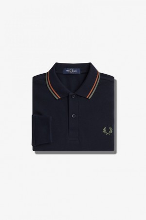 Fred Perry The Fred Perry Men's Shirts Navy | SXY-903675