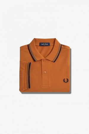 Fred Perry The Fred Perry Men's Shirts Orange | MRT-091852