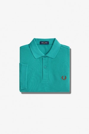 Fred Perry The Fred Perry Men's Shirts Turquoise | NHF-681027