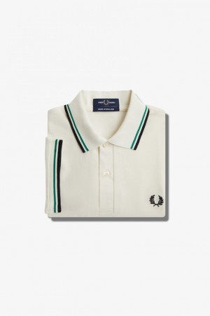 Fred Perry The Fred Perry Men's Shirts White | NIT-102679