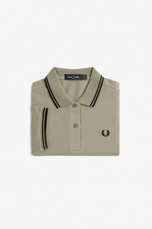 Fred Perry The Fred Perry Women's Polo Shirts Grey | VFK-483190