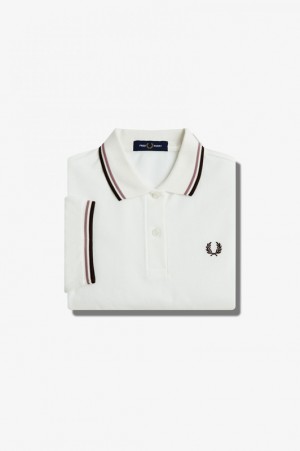 Fred Perry The Fred Perry Women's Polo Shirts White | VZD-092831