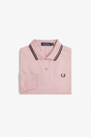 Fred Perry The Fred Perry Women's Polo Shirts Rose Pink | GFP-517463