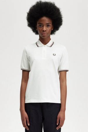 Fred Perry The Fred Perry Women's Shirts White | ZBO-831069