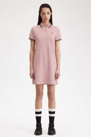 Fred Perry Twin Tipped Fred Perry Women's Dress Rose Pink | FUK-943108