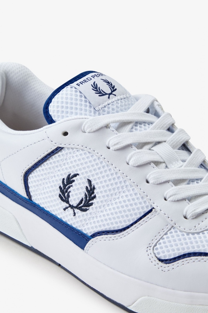 Fred Perry B300 Men's Sneakers White | JWB-648071