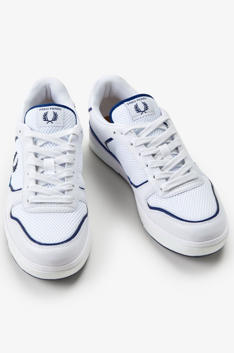 Fred Perry B300 Men's Sneakers White | JWB-648071