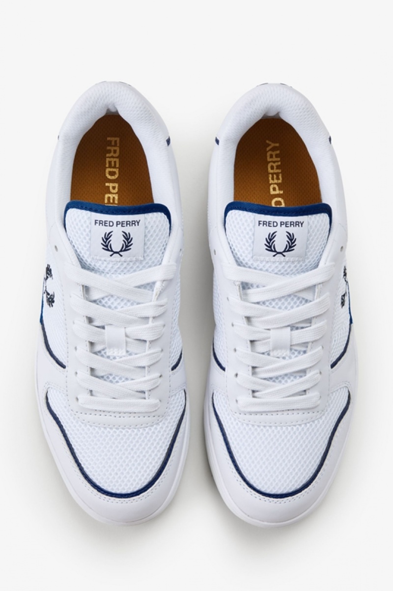 Fred Perry B300 Men's Sneakers White | JWB-648071