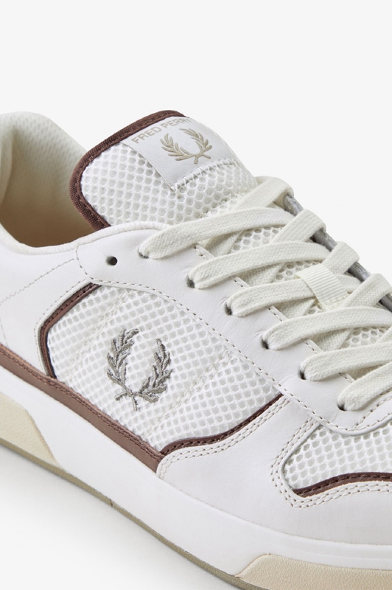 Fred Perry B300 Men's Sneakers White | LUA-273684