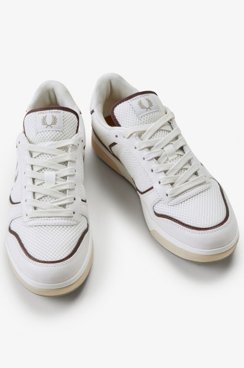 Fred Perry B300 Men's Sneakers White | LUA-273684