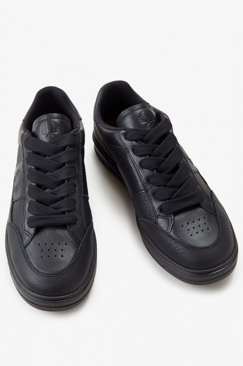 Fred Perry B440 Men's Sneakers Black | FHO-695714